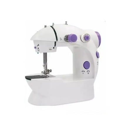 Mini máquina de coser portátil con pedal y tablero - Feria Emprendedora
