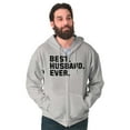 thumbnail image 3 of Best Husband Ever Trophy Hubby Gift Zip Hoodie Sweatshirt Men Brisco Brands S, 3 of 6