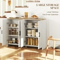 thumbnail image 4 of HOMCOM Modern Sideboard Buffet Cabinet with Adjustable Shelves White, 4 of 10