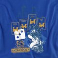 thumbnail image 2 of Monopoly The True Railroad Tycoon Women's T Shirt, Royal, Small, 2 of 6