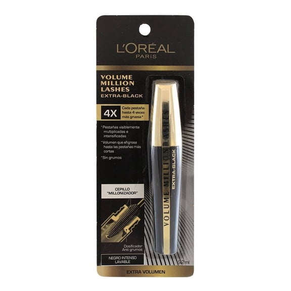 Máscara para Pestañas L'Oréal Volume Million Lashes Extra Black 9.2 ml