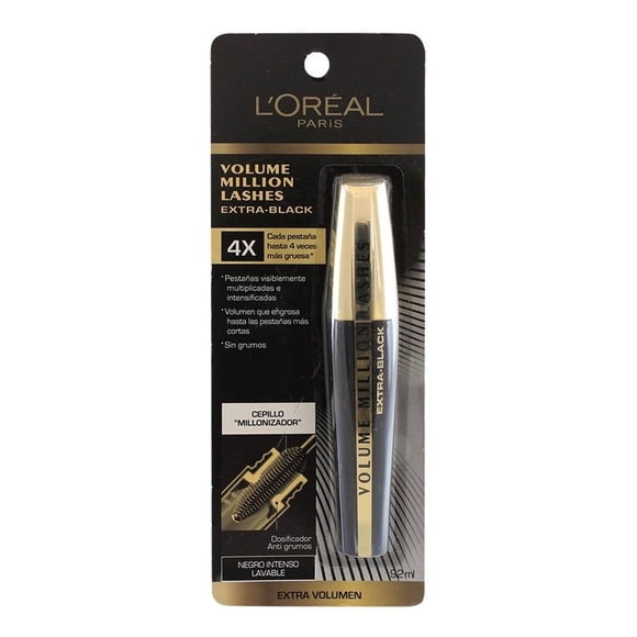 Máscara para Pestañas L'Oréal Volume Million Lashes Extra Black 9.2 ml
