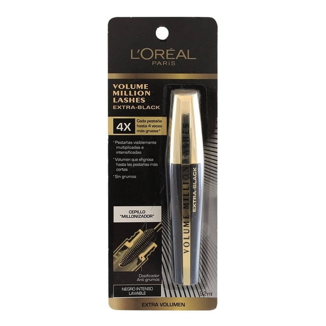 Máscara para Pestañas L'Oréal Volume Million Lashes Extra Black 9.2 ml