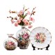 thumbnail image 1 of Jarrones de cerámica de 3 piezas, contenedores para plantas, adornos modernos, jarrones decorativos, flores Blanco, 1 of 9