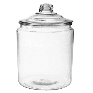 Amici Home Hawthorn Glass Canister, Airtight Storage Jar, Ribbed Glass with  Acacia Lid,Small 20 oz.