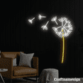 thumbnail image 2 of Craftnamesign Dandelion Flower Neon Sign for Bedroom Kid Room Living Room Wall Art, 2 of 5
