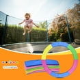 thumbnail image 6 of Trampoline Pad Replacement 15 FT Trampoline Replacement Safety Pad, 15FT Trampoline Spring Cover Waterproof UV Resistant Tear Resistant Surround Spring Foam Cover Round Frame No Hole for Pole Rainbow, 6 of 8