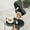 Black, variant on Women's Platform Snow Boots Buckle Warm Fuzzy Mini Ankle Booties Slip on Comfy Winter Shoes for Indoor Outdoor Black 7.5(40)