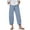 Blue, variant on Pntutb Best Women Solid Pants Comfortable Elastic High Waist Casual Beach Pants