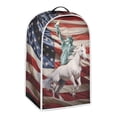 thumbnail image 2 of HELLHERO Horse and Statue of Liberty Design Protective Case with Handle Dustproof Coffee Machine Dust Cover for Kitchen Counter, 2 of 6