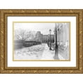 thumbnail image 1 of Murdock, Ramona 32x23 Gold Ornate Wood Framed with Double Matting Museum Art Print Titled - Avenue De La Louvre, 1 of 4
