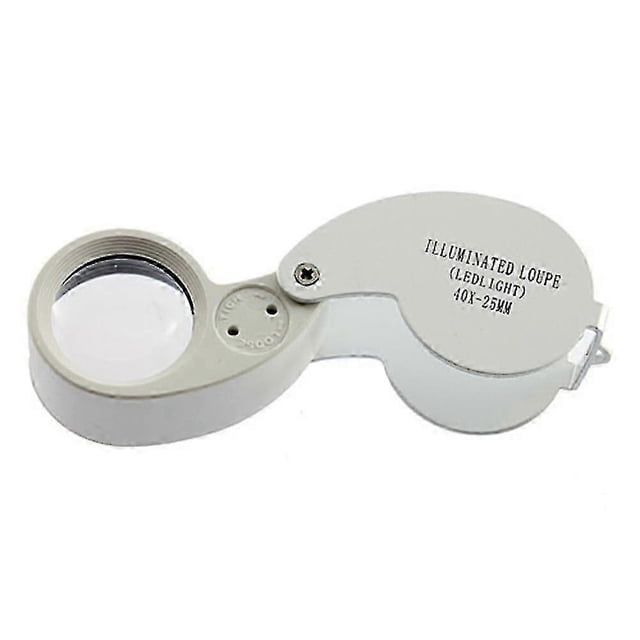 Lupe Lupe 40x 25mm 40x25mm 40x25 Juwelier Led Licht Glas Lupe Tragbare Beleuchtet Lupe Falten Drop Schiff