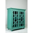 thumbnail image 3 of Benzara Double Door Wooden Accent Chest with Intricated Front Panels-Color:Turquoise Green, 3 of 3