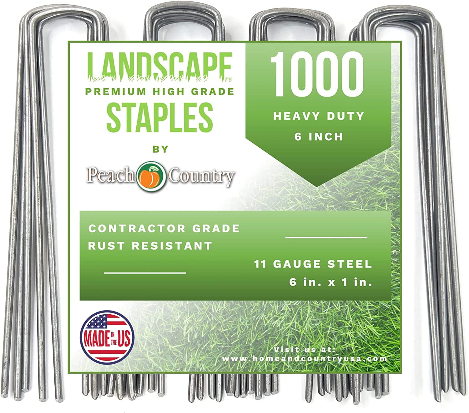 Greenscapes 1 in. W X 6 in. L Steel Landscape Fabric Pins 100 pk - Ace  Hardware