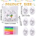 thumbnail image 4 of RUIG Easter Eggs Easter Basket Stuffers -12Pcs Easter Egg Decorating Kit, Easter Eggs Painting Kit for Hunts Activity Easter Decor, DIY Egg Dye Coloring Kit,Easter Gifts For Kids, 4 of 9
