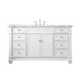 thumbnail image 3 of 60 inch Single Bathroom Vanity set in White, 3 of 8