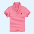 thumbnail image 3 of HomeGardon Girls Short Sleeve,Girls Shirts Size 10-12,Fashionable Children's Collar Short Sleeved T-shirt for Boys and Girls Casual Top,100-165, 3 of 3