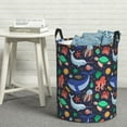 thumbnail image 5 of Picia The Underwater World Large Laundry Basket, Waterproof, Freestanding Laundry Hamper, Collapsible Tall Clothes Hamper with Extended Handles-, 5 of 8