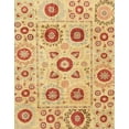 thumbnail image 1 of Ahgly Company Machine Washable Indoor Rectangle Abstract Chrome Gold Yellow Area Rugs, 4' x 6', 1 of 7