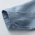 thumbnail image 7 of AherBiu 3/4 Sleeve Tops for Women Button down Shirts Cotton Linen Fall Casual Loose Lightweight Blouse, 7 of 7