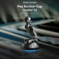 thumbnail image 3 of Mistaha Universal Car Mount with Suction Cup - Double Ball Head Design, 360° Rotation, Sport Camera Adapter, Screw, Phone Clip - Compatible with iPhone, GoPro, Insta 360, DSLR - Silver ABS, 85mm, 3 of 6