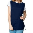 thumbnail image 5 of DALIX Cobbler Apron Two Pockets Smock Regular Double Sided Apron, Navy Blue, 5 of 6