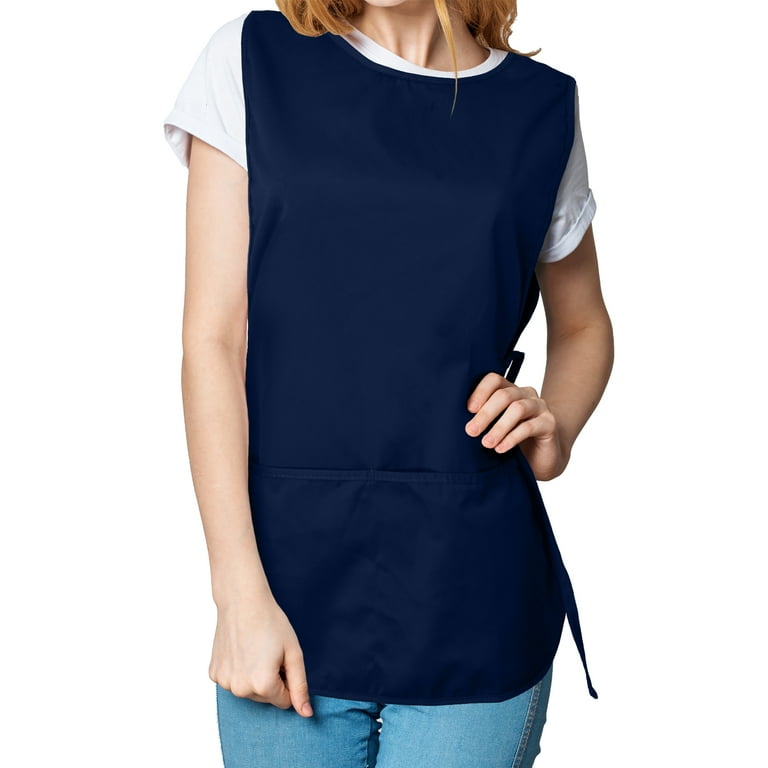 トップス PERVERZE 2-Pockets Top and Apron DALIX Cobbler Apron 2 Pockets Smock Regular Double Sided