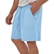 thumbnail image 5 of pstuiky Pantalones cortos de gimnasio, Pantalones cortos de entrenamiento casuales y cómodos para hombre con bolsillos con cordón elástico Pantalones cortos de golf, 5 of 9