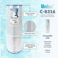 thumbnail image 5 of Unicel C-8316 Replacement Filter Cartridge for 150 Square Foot Hayward Xstream, 5 of 9