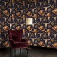 thumbnail image 6 of Rustic Peel and Stick Wallpaper Flourishing vintage Cowboy Hats Midnight Desert Wall Mural 17.7in x 9.8ft Self Adhesive Removable Wall Paper Renter Friendly Wallpaper for Boys Bedroom Men Cave, 6 of 8