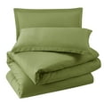 thumbnail image 5 of Virtu 3pc Duvet Cover Set, Luxury Microfiber Bedding Set Full with 2 Pillow Sham, Cala green, 5 of 10