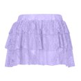 thumbnail image 4 of fatyb Women's Ruffle Shorts Lace Layered Short Bloomers Cute Bottoms Elastic Waist Mini Short Pants, 4 of 6