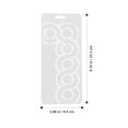 thumbnail image 2 of SEWACC Fleece Fabric Quilting Template With Quilting Patterns Quilting Stencil White 1Pcs Perfect Shapes, 2 of 8