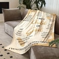 thumbnail image 4 of 1pc Super Soft Fleece Bible Verse Blanket - Bedding Blankets & Throws Christian Gifts For Women, Religious And Inspirational, 4 of 6