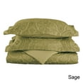 thumbnail image 4 of Superior 600 Thread Count Cotton-Blend Duvet Cover Set, King, Sage, 4 of 4