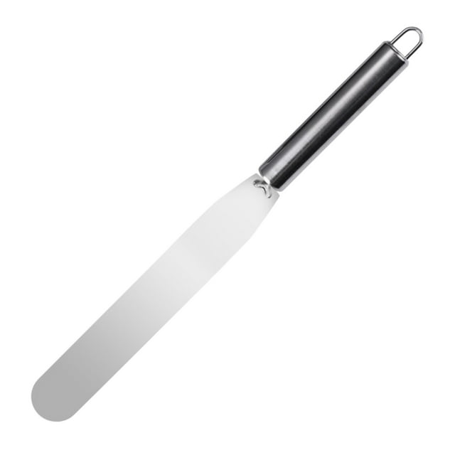 Leodye 1PCS Stainless Steel Cake Decorating Set - offset Spatula & Icing Scraper, Baking Tools -12.40x1.18x0.39in