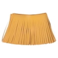 thumbnail image 1 of Unique Bargains 2 Yards 4 Inch Faux Leather Fringe Trim Tassel Fringe for Sewing, Yellow, 1 of 6