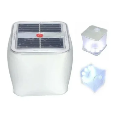 Portable Solar Camping Tent Light LED Waterproof Emergency Light Outdoor Lighting Hiking Backpack Foldable Inflatable Light