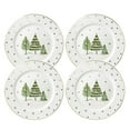 thumbnail image 2 of gracie china Assiettes Salade de Pin Vert Doré, Ensemble de 4 (8 Pouces), 2 of 4