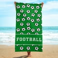 thumbnail image 4 of Guanhe Microfiber Beach Towel 30''x60'' Basketball Soccer Prints Lightweight Summer Towels for Swimming Pool(Sports Series), 4 of 9