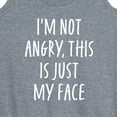 thumbnail image 3 of Instant Message - Not Angry Just My Face - Women's Racerback Tank Top, 3 of 6