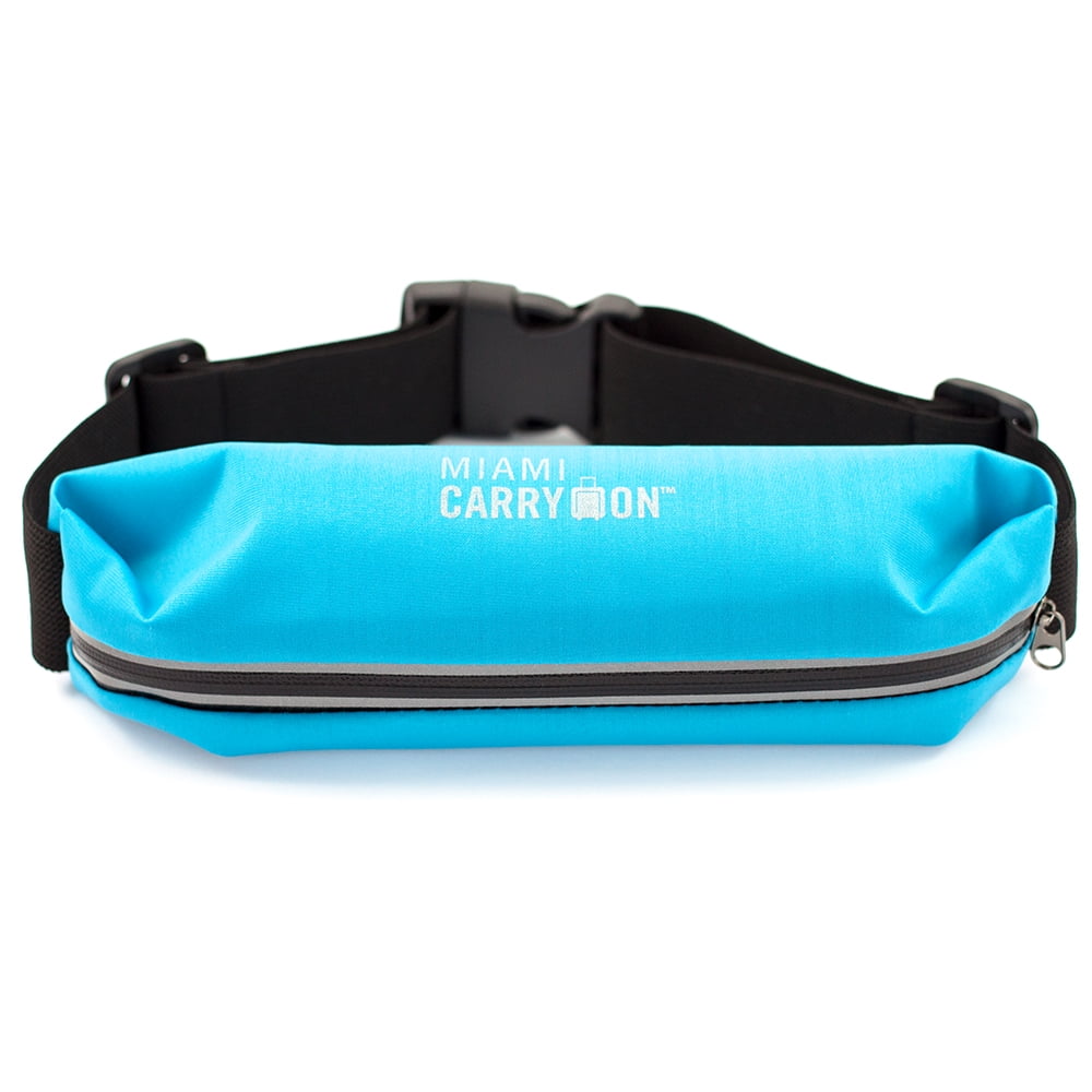 light blue fanny pack