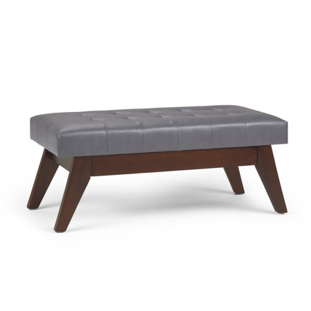 Wyndenhall Tierney 40 Inch Wide Mid Century Modern Ottoman Bench Walmart Com
