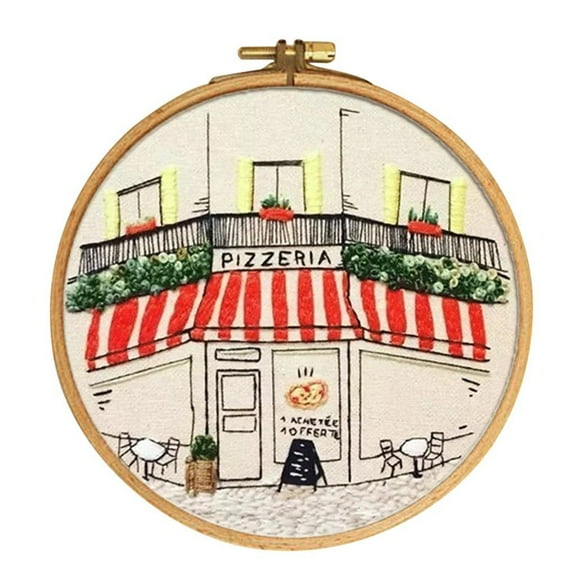 Yunhgft 1 Set Embroidery Starter Kits with Pattern Handmade Cross Stitch Crafts E004