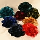 thumbnail image 4 of Broches de rosa extra grande, pines de solapa de 7.87 pulgadas, clip de cabello de satén con flor de camelia para mujeres en bodas/baile/accesorios/fiesta [20cm, negro], 4 of 7