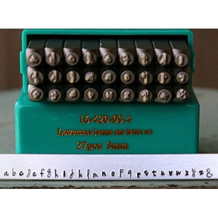 - Supply Guy 3mm Jenna Sue Font Metal Stamp Letter Set. Available in Uppercase. Lowercase or Combination Set (LOWERCASE (SGCH-JSL3MM))