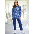 thumbnail image 5 of Woman Within Plus Size Fleece Sweatshirt Set, 5 of 5