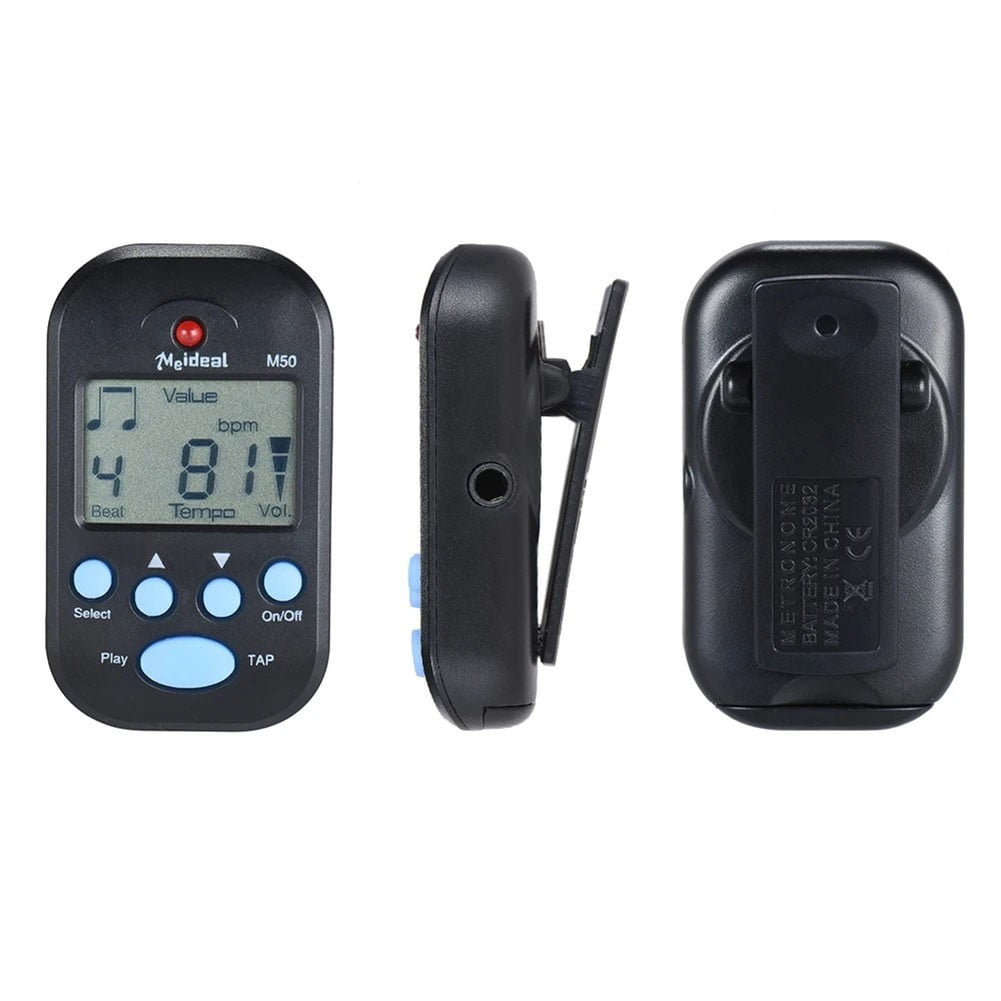 M50 for Mini Metronome Clip-on LCD Digital Rhythm Metronome Guitar For Violin Bass