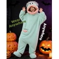 thumbnail image 5 of CeleBoo Funny Big Mouth Monster Onesie Pajamas with Large Comb – Oversized Plush Fleece Hooded One Piece for Sleep & Party, 5 of 7