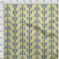 thumbnail image 3 of oneOone Viscose Jersey Fabric Stripe|Diamond & Triangle Geometric Print Fabric BTY 60 Inch Wide, 3 of 5
